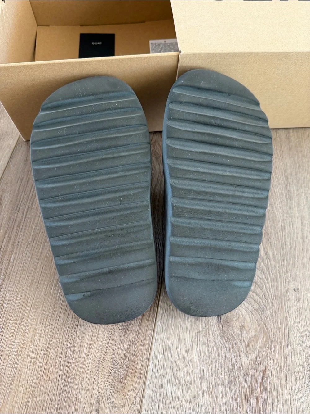 Yeezy Kids Gray Slide Sandals